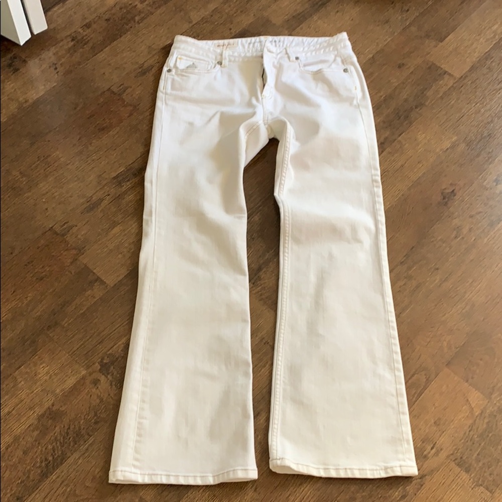 Banana Republic white denim jeans